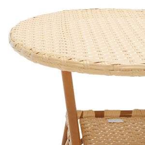 Safavieh CALIFORNIA Bistro Table - Coastal Charm & Durability for Small Outdoor Spaces, Perfect for Two! Natural PAT7536A