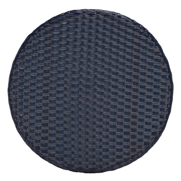 Safavieh CALIFORNIA Bistro Table - Coastal Charm & Durability for Small Outdoor Spaces, Perfect for Two! Navy PAT7536B