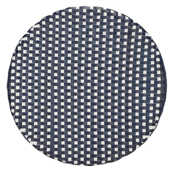 Safavieh CALIFORNIA Bistro Table - Coastal Charm & Durability for Small Outdoor Spaces, Perfect for Two! Navy / Navy PAT7536F