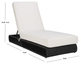 Safavieh Vale Lounger Black / White PAT7537A