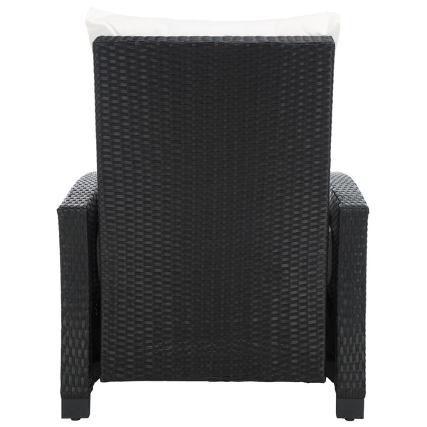 Safavieh Landon Recliner Chair Black / White PAT7538A