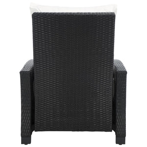 Safavieh Landon Recliner Chair Black / White PAT7538A