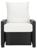 Safavieh Landon Recliner Chair Black / White PAT7538A