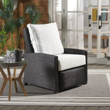 Safavieh Landon Recliner Chair Black / White PAT7538A