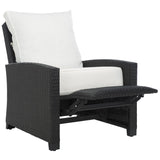 Safavieh Landon Recliner Chair Black / White PAT7538A