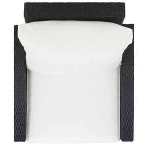 Safavieh Landon Recliner Chair Black / White PAT7538A