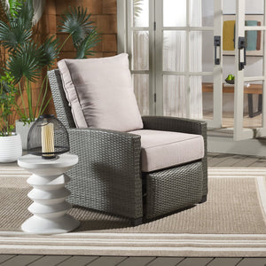 Safavieh Landon Recliner Chair Grey Brown / Light Grey PAT7538C