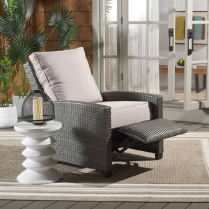 Safavieh Landon Recliner Chair Grey Brown / Light Grey PAT7538C