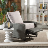 Safavieh Landon Recliner Chair Grey Brown / Light Grey PAT7538C