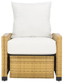 Safavieh Landon Recliner Chair Natural / White PAT7538D