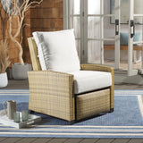 Safavieh Landon Recliner Chair Natural / White PAT7538D