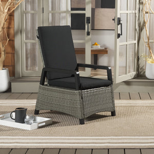 Safavieh Herman Recliner Chair Grey Brown / Black PAT7539A
