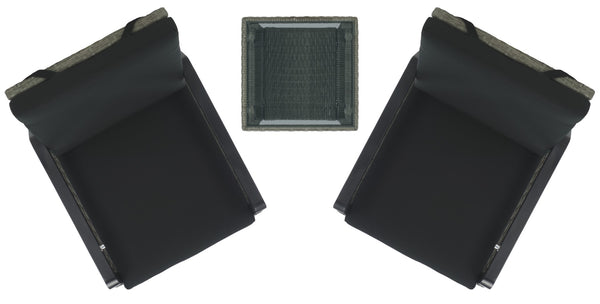 Safavieh Herman Recliner 3 Piece Set Grey Brown / Black PAT7540A