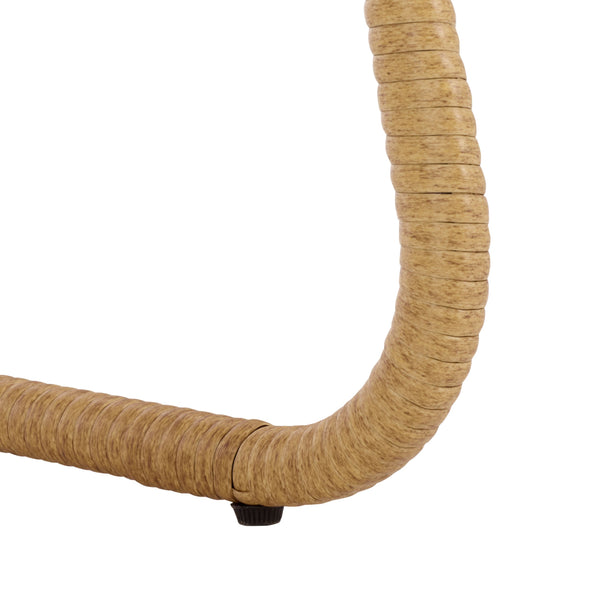 Drew Outdoor Dining Chairs Set Of 2 — Metal Frame With Woven Rattan Texture, Ergonomic Comfort