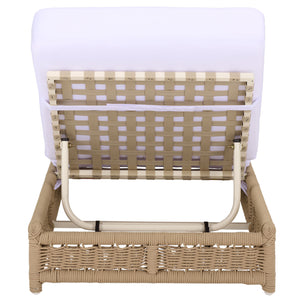 Callan Chaise Lounge With Weather-Resistant Fabric And Ergonomic Foam Support For Outdoor Relaxation
