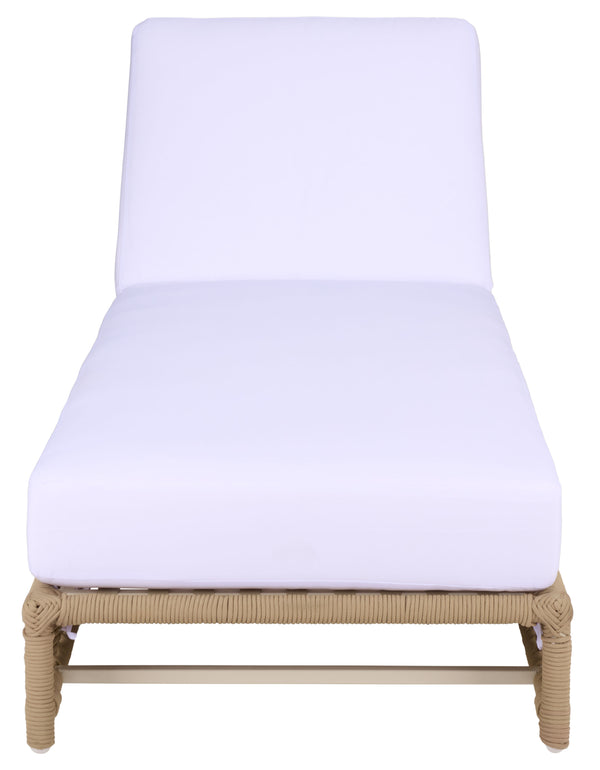 Callan Chaise Lounge With Weather-Resistant Fabric And Ergonomic Foam Support For Outdoor Relaxation
