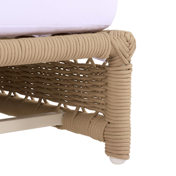Callan Chaise Lounge With Weather-Resistant Fabric And Ergonomic Foam Support For Outdoor Relaxation