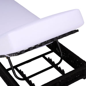 Callan Chaise Lounge With Weather-Resistant Fabric And Ergonomic Foam Support For Outdoor Relaxation
