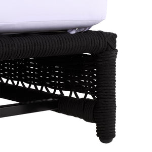 Callan Chaise Lounge With Weather-Resistant Fabric And Ergonomic Foam Support For Outdoor Relaxation