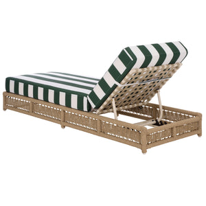 Callan Chaise Lounge With Weather-Resistant Fabric And Ergonomic Foam Support For Outdoor Relaxation