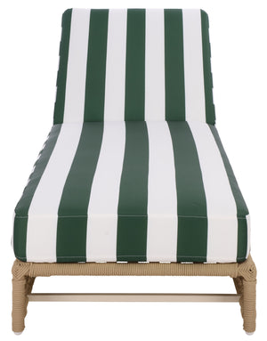 Callan Chaise Lounge With Weather-Resistant Fabric And Ergonomic Foam Support For Outdoor Relaxation