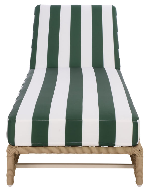Callan Chaise Lounge With Weather-Resistant Fabric And Ergonomic Foam Support For Outdoor Relaxation