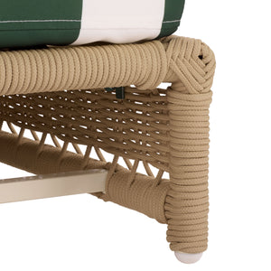 Callan Chaise Lounge With Weather-Resistant Fabric And Ergonomic Foam Support For Outdoor Relaxation