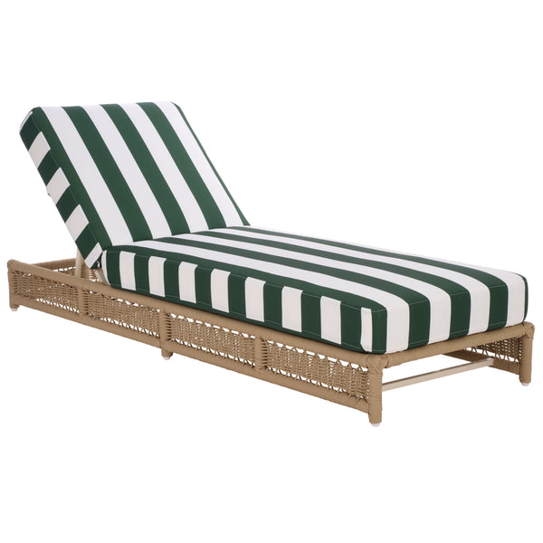 Callan Chaise Lounge With Weather-Resistant Fabric And Ergonomic Foam Support For Outdoor Relaxation