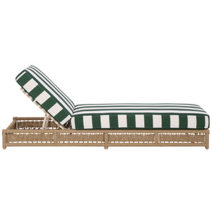 Callan Chaise Lounge With Weather-Resistant Fabric And Ergonomic Foam Support For Outdoor Relaxation