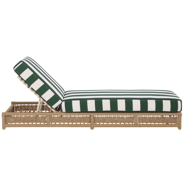Callan Chaise Lounge With Weather-Resistant Fabric And Ergonomic Foam Support For Outdoor Relaxation