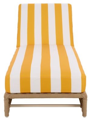 Callan Chaise Lounge With Weather-Resistant Fabric And Ergonomic Foam Support For Outdoor Relaxation