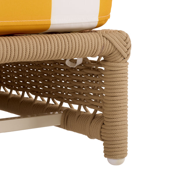Callan Chaise Lounge With Weather-Resistant Fabric And Ergonomic Foam Support For Outdoor Relaxation
