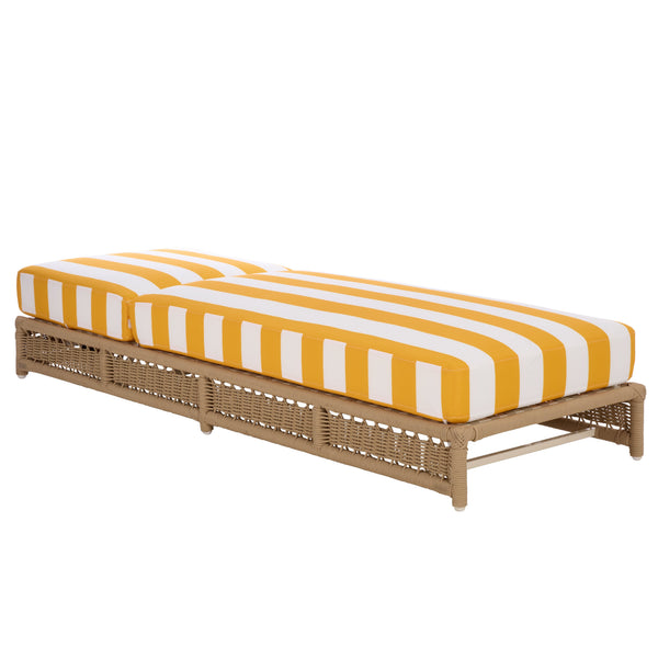 Callan Chaise Lounge With Weather-Resistant Fabric And Ergonomic Foam Support For Outdoor Relaxation