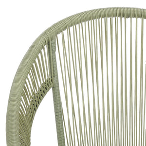 Safavieh OTTO 3-Piece Outdoor Furniture Set in Green & Black – Stylish, Durable Rattan for Cozy Relaxation PAT7549B