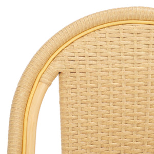 Safavieh Torino Outdoor Chair Set Of 2 - Stylish Aluminum & Pe Wicker For Elegant Patio Living Spaces Natural Wash Metal ,Pe Wicker Pat7550a-set2