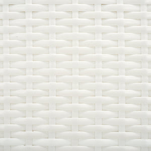 Safavieh Torino Outdoor Chair Set Of 2 - Stylish Aluminum & Pe Wicker For Elegant Patio Living Spaces White Metal ,Pe Wicker Pat7550c-set2