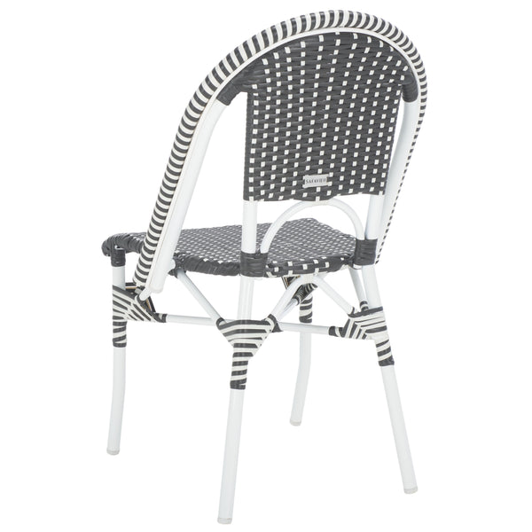 Safavieh Torino Outdoor Chair Set Of 2 - Stylish Aluminum & Pe Wicker For Elegant Patio Living Spaces Grey ,White Metal ,Pe Wicker Pat7550e-set2