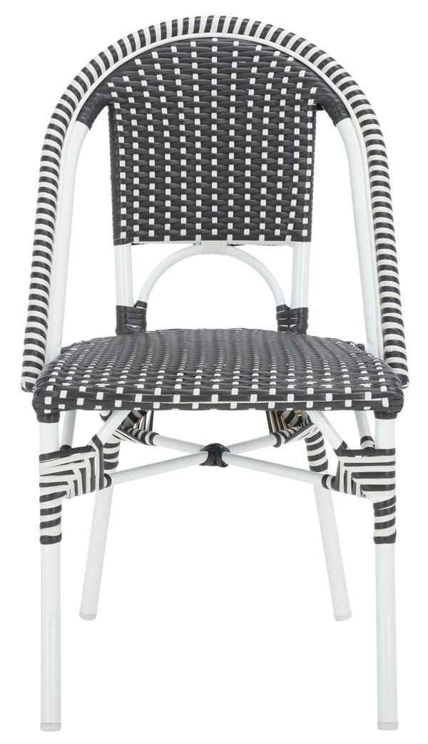 Safavieh Torino Outdoor Chair Set Of 2 - Stylish Aluminum & Pe Wicker For Elegant Patio Living Spaces Grey ,White Metal ,Pe Wicker Pat7550e-set2