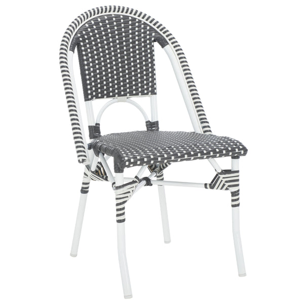 Safavieh Torino Outdoor Chair Set Of 2 - Stylish Aluminum & Pe Wicker For Elegant Patio Living Spaces Grey ,White Metal ,Pe Wicker Pat7550e-set2