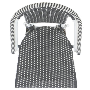 Safavieh Torino Outdoor Chair Set Of 2 - Stylish Aluminum & Pe Wicker For Elegant Patio Living Spaces Grey ,White Metal ,Pe Wicker Pat7550e-set2