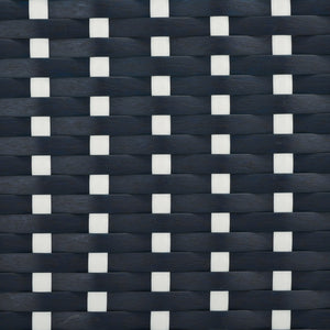 Safavieh Torino Outdoor Chair Set Of 2 - Stylish Aluminum & Pe Wicker For Elegant Patio Living Spaces Navy ,White Metal ,Pe Wicker Pat7550f-set2