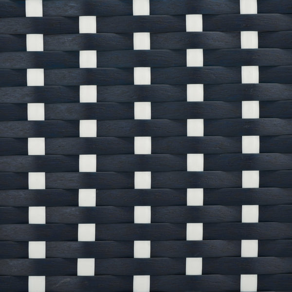 Safavieh Torino Outdoor Chair Set Of 2 - Stylish Aluminum & Pe Wicker For Elegant Patio Living Spaces Navy ,White Metal ,Pe Wicker Pat7550f-set2