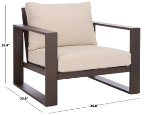 Fash Aluminum Lounge Chair Set Of 2 – Weather-Ready Metal Frame, Foam Cushions, Modern Outdoor Seating