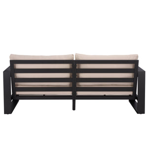 Fash Aluminum Loveseat With Weather-Resistant Cushions, Rust-Resistant Frame For Stylish Patios