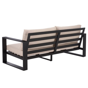 Fash Aluminum Loveseat With Weather-Resistant Cushions, Rust-Resistant Frame For Stylish Patios