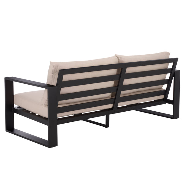 Fash Aluminum Loveseat With Weather-Resistant Cushions, Rust-Resistant Frame For Stylish Patios
