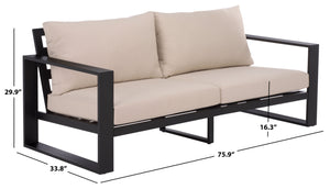 Fash Aluminum Loveseat With Weather-Resistant Cushions, Rust-Resistant Frame For Stylish Patios