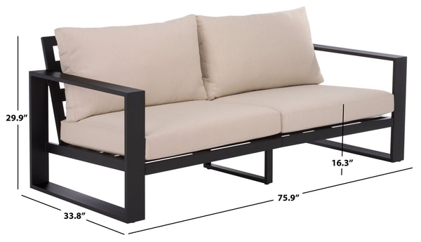 Fash Aluminum Loveseat With Weather-Resistant Cushions, Rust-Resistant Frame For Stylish Patios