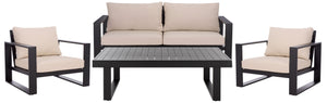 Fash Aluminum Coffee Table — Matte-Finish Outdoor Patio Centerpiece, Lightweight Rust-Resistant Design