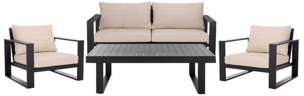 Fash Aluminum Coffee Table — Matte-Finish Outdoor Patio Centerpiece, Lightweight Rust-Resistant Design